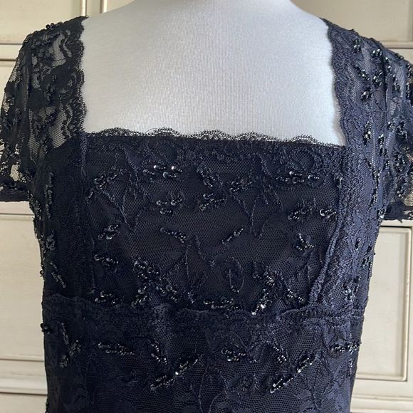 Onyx Nite Black Lace Dress size 12 - Picture 8 of 10